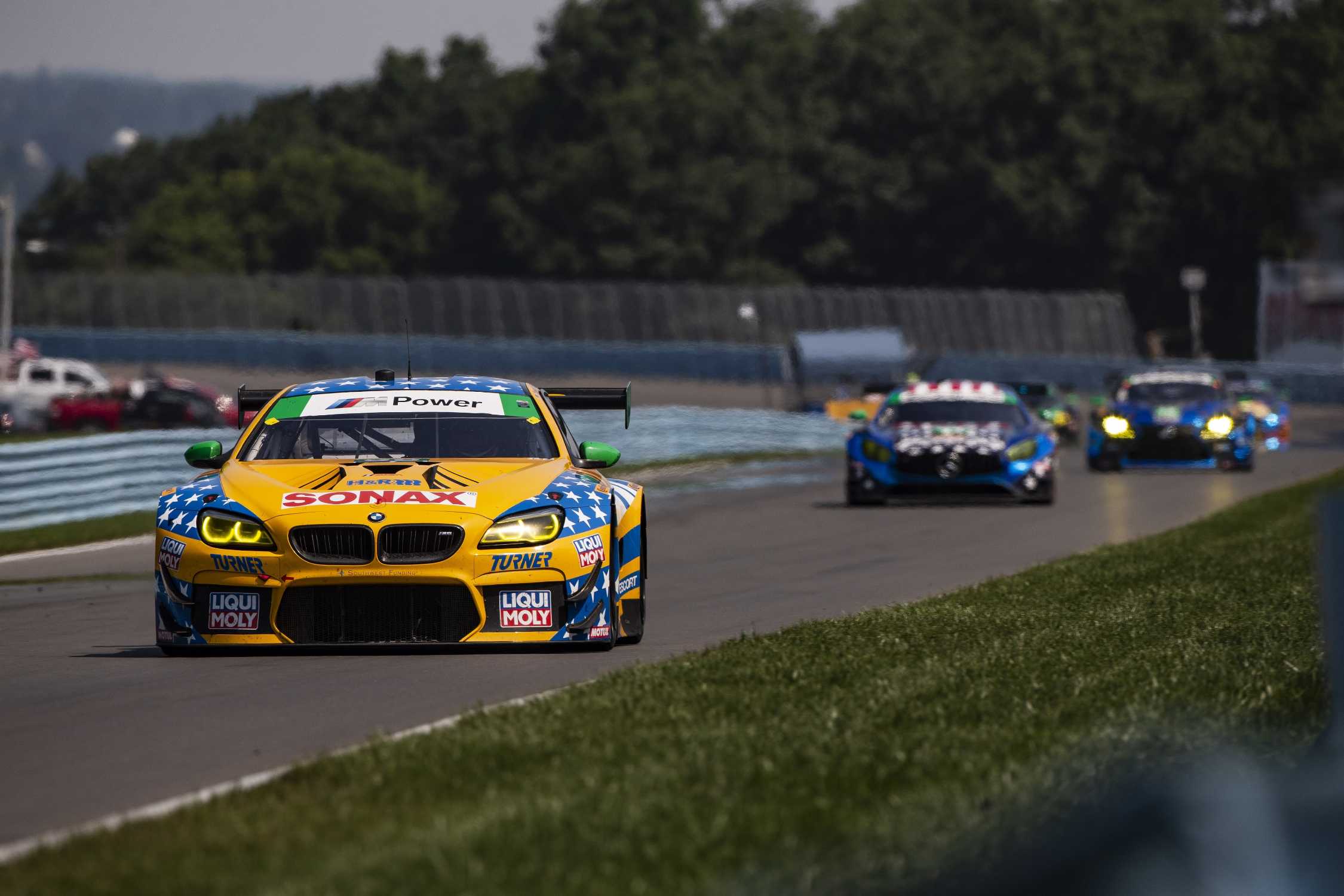 BMW Team RLL Finishes Seventh and Eighth in Sahlen’s Six Hours of The Glen; Turner Motorsport BMW M6 GT3 scores GTD class win.
