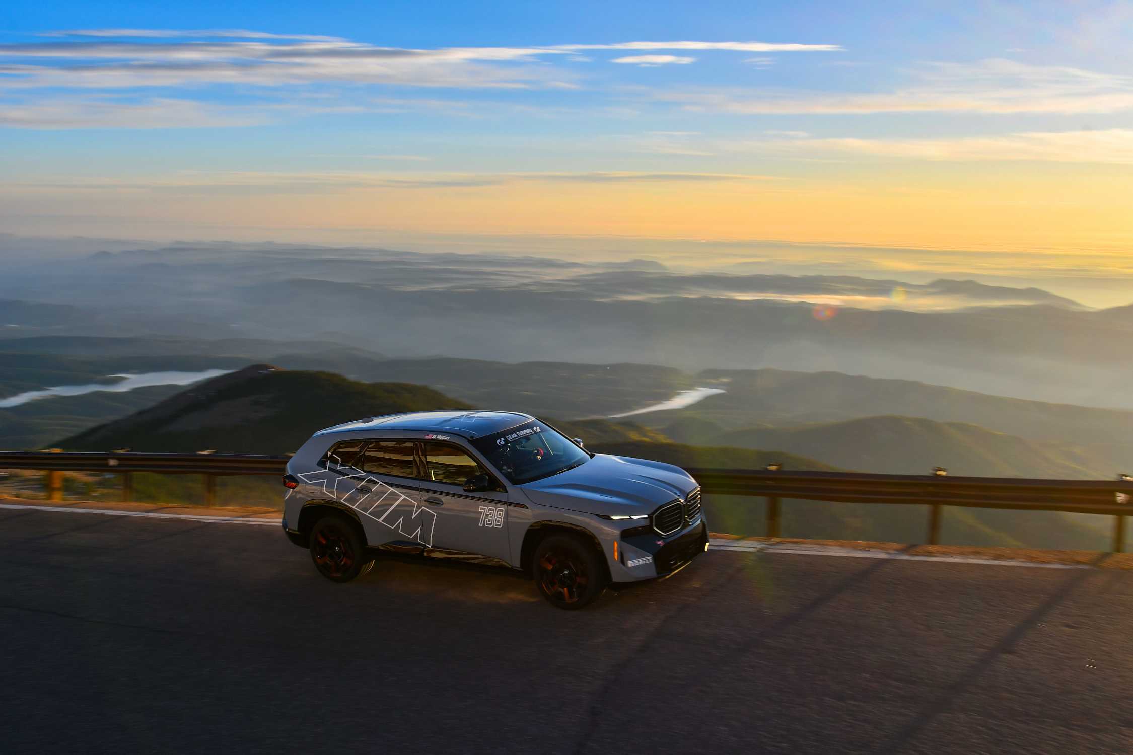 BMW XM Label Sets New Record for Hybrid Electric SUVs at Pikes Peak.